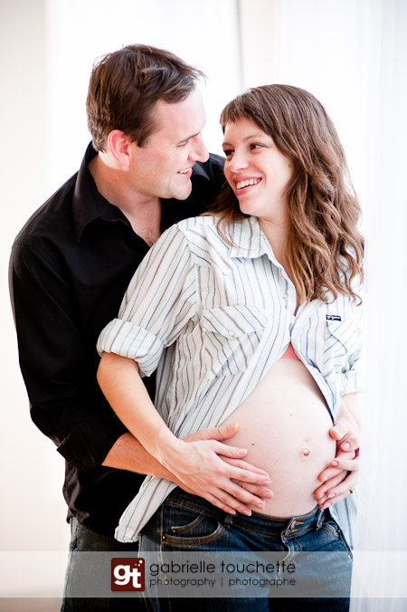 Sarah & Nick at the Studio: Winnipeg Maternity Photography