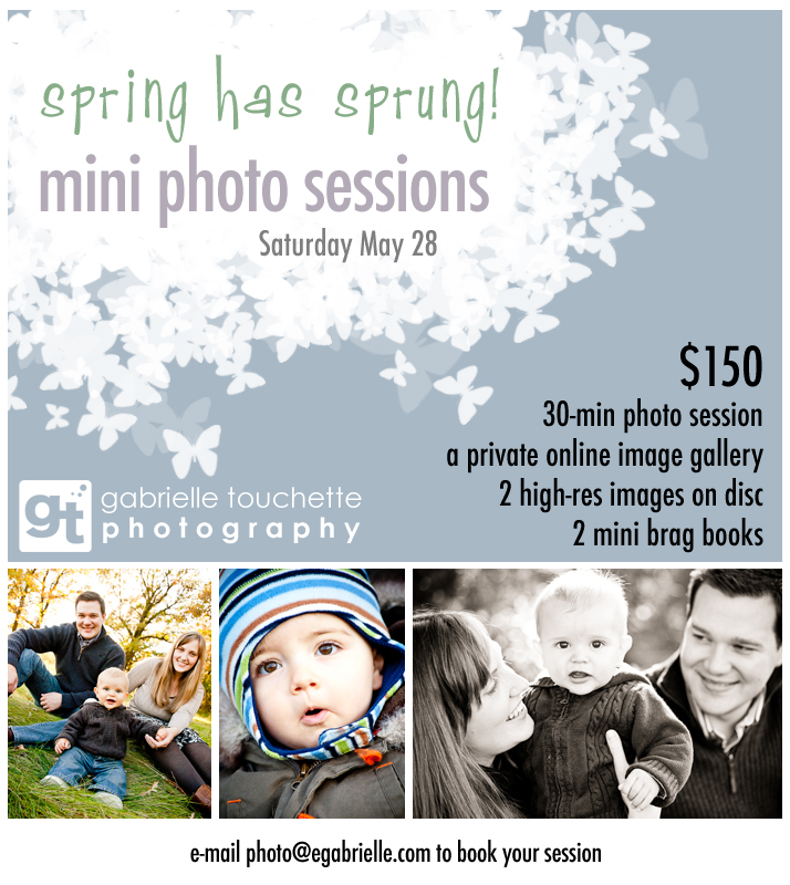 Mini Photo Sessions – Spring in Winnipeg