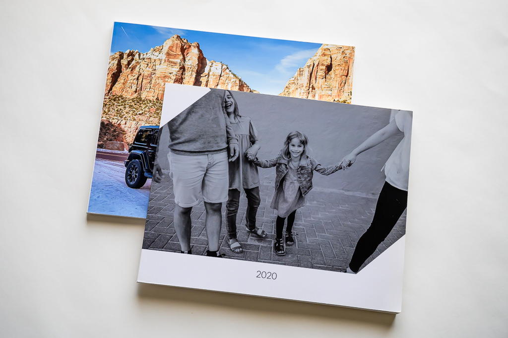 Lay flat family photo books printed at PosterJack.