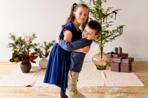 Professional family photos from a Winnipeg Christmas mini session