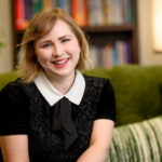 Professional portrait of a Winnipeg therapist in her office