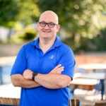 Business branding portrait in downtown Winnipeg