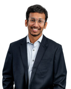Business employee headshot with bright white background