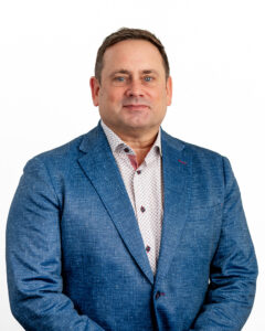 Professional business headshot with studio lighting in Winnipeg