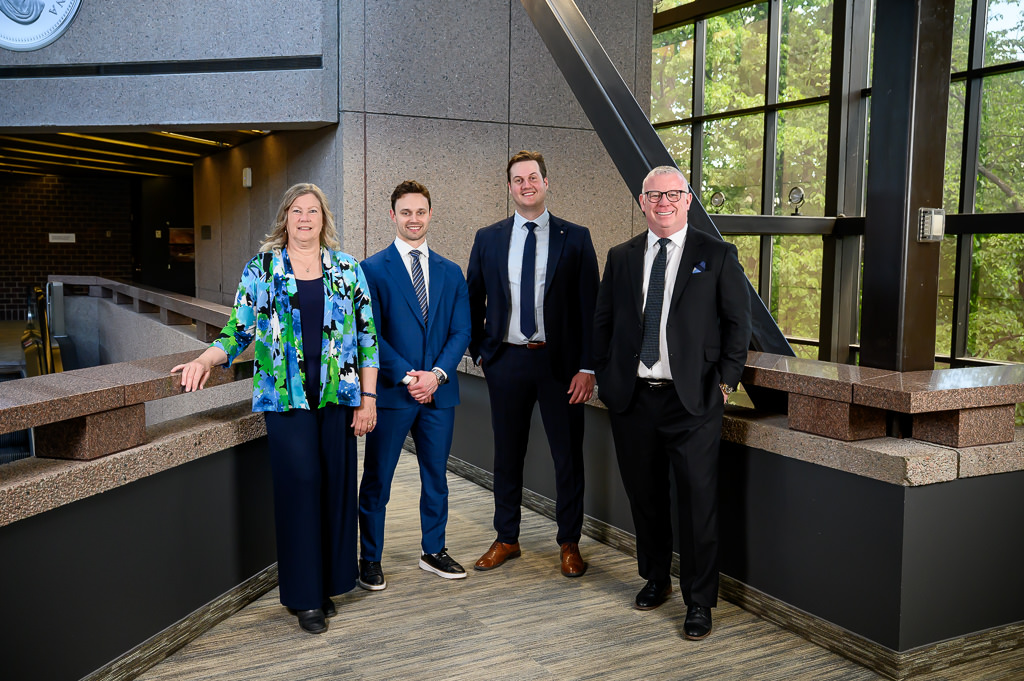 A professional group headshot photo taken in Winnipeg on location.