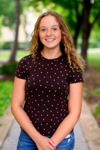 Natural headshot portrait of a university student in Winnipeg