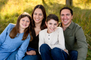 Extended family group portrait at Birds Hill Park