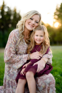 mother and daughter during a Winnipeg family photo session